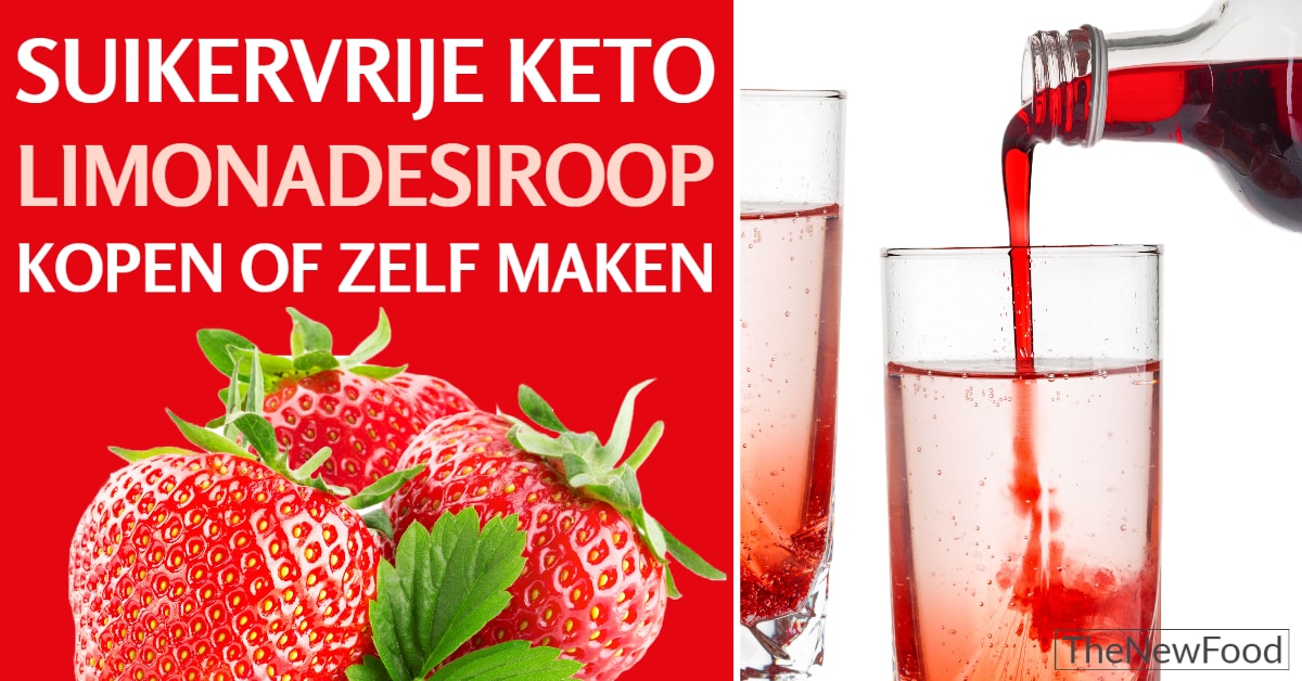 Suikervrije KETO limonadesiroop
